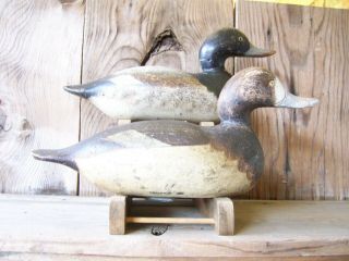 Antique - Vintage - Factory - Mason - Bluebill - Broadbill - Wooden Duck Decoy