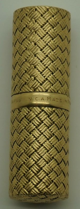 Van Cleef & Arpels VCA 1940s 18k Solid Gold Perfume Holder 49.  3 gram 8