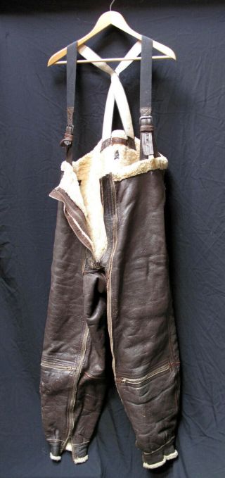 Wwii U.  S.  A.  A.  F.  Model A - 5 Leather Bomber Trousers