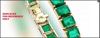 Vintage 1970s Harry Winston Colombian Emerald and Diamond Bracelet in 18K Gold 11