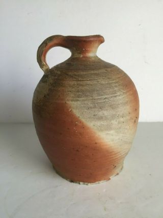 Antiq Rustic Alsace Provence Country French Ceramic Stoneware Jug Salt Glaze 8 "