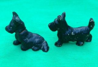 1930 HUBLEY 2 Iron SCOTTIE Dogs SCOTTISH TERRIERS Paint Lancaster PA 6