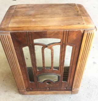 Antique Rca T7–5 Wood Case From Radio In The 30s
