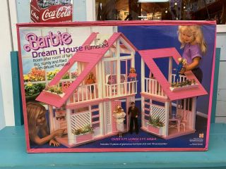 Vintage Barbie Dream House Furnished Freeshipping