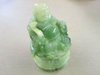 Green Jade Stone Buddah Statue