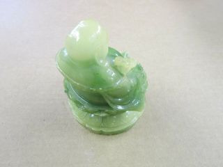 Green jade stone Buddah statue 3