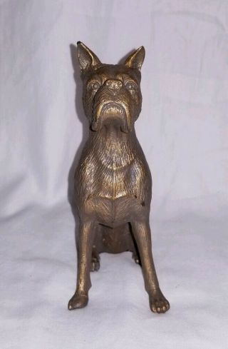 Vintage German Shepherd Dog Great Dane Brass? Bronze 6 