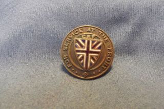 Ww I Cef Lapel Pin For Service At The Front Serial 102992