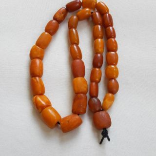 Antique Natural Amber Kahraman Beads Necklace 47.  9 Grams. 3