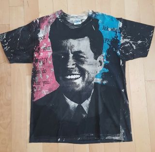 Vintage 1990 Mosquitohead John F.  Kennedy T Shirt Size Xl