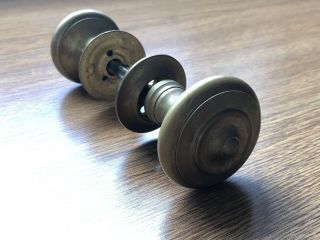 Antique / Vintage Set Of Two Brass Door Knobs
