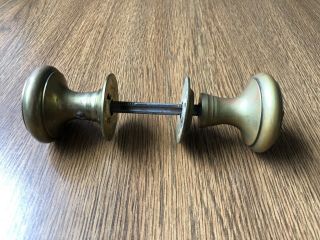 Antique / Vintage Set Of Two Brass Door Knobs 4