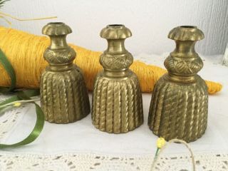 3 Antique French Chateau Bronze Tassel Curtain Blind Light Pulls Knobs