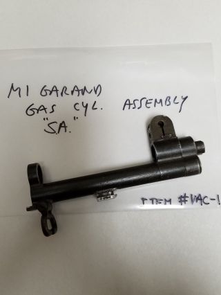 M1 Garand Gas Cylinder Assembly " Sa ".  Item Vac - 1.