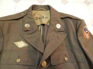 WWII / WW2 U.  S.  Army Air Force,  Enlisted Soldier’s Wool Uniform,  Size 42 Long 4