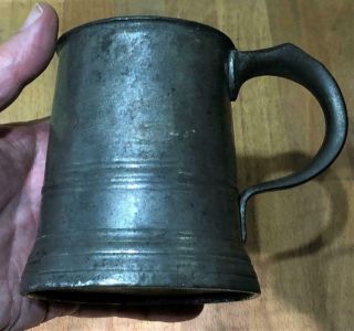 Antique English Pewter Pint Tankard or Mug,  James Yates,  c.  1800 3