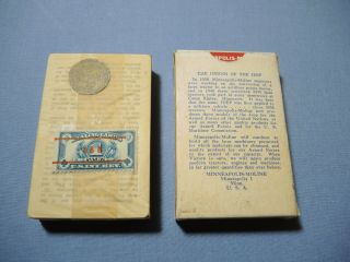 Vintage 1940 ' s Minneapolis Moline Jeep Military Playing Deck,  Cards Still 2
