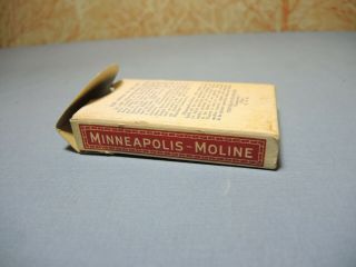 Vintage 1940 ' s Minneapolis Moline Jeep Military Playing Deck,  Cards Still 6