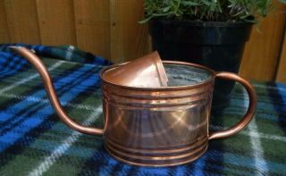 Small Vintage Copper Watering Can With Long Spout Garden Green House Indoors