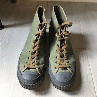 VINTAGE Real McCoy WWII Canvas shoes USMC USN A - 2 JACKET Trainer HBT 8