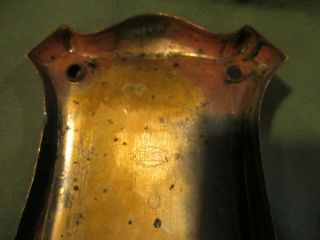 Antique Corbin copper door plate for knob 3