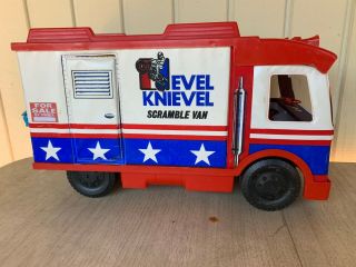 Evel Knievel Scramble Van By Ideal With Many Accessories