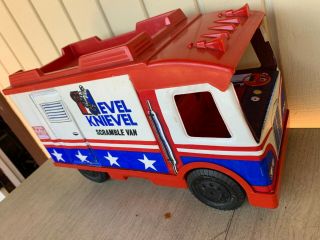 Evel Knievel Scramble Van by Ideal with many accessories 2