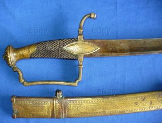 Antique First Empire French Saber W/scabbard Sword 1st France Infantry Cavalry