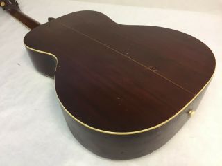 Vintage 1900 ' s Lyon & Healy Washburn Parlor Acoustic Guitar Natural Finish Inlay 11