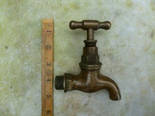 Vintage Brass Bronze Tap Garden Stables Sink Basin Salvage