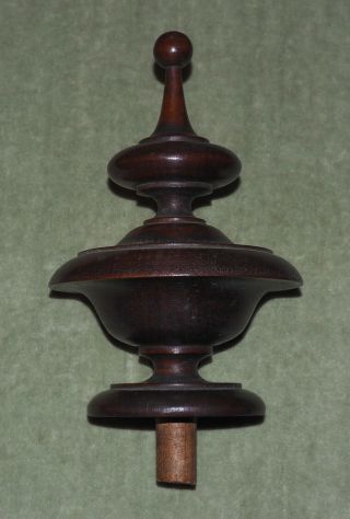 Large Antique Wooden Finial,  Walnut