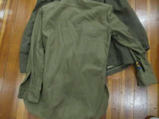 EARLY WW2 US ARMY 2nd AIR CORP OVERCOAT,  TUNIC,  SHIRT,  PANTS,  HAT,  TIE NAMED 7
