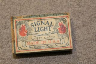Ww1 U.  S.  Army Soldiers Match Safe Box Of Signal Light Matches,  Full Box