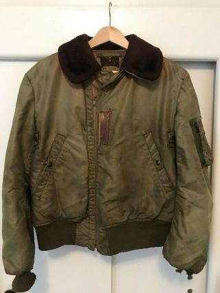 Vintage Ww2 1940s B - 15 Air Force Flight Jacket