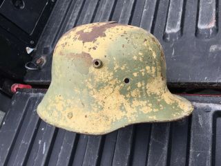 Wwii Germany German Combat Helmet.  Top.  Relic