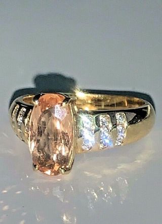 H Stern 18k Imperial Topaz & Diamond Ring,