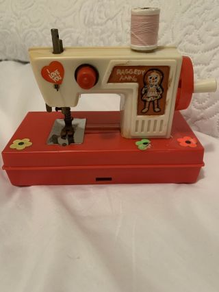 Vintage Toy Raggedy Ann Sewing Machine
