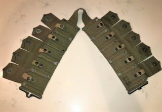 Unissued Wwii Us Military M1 Garand Cartridge Belt - 1944 - Us Army