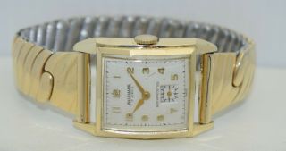 Vintage Hallmark 14k Yellow Gold 17 - Jewel Swiss Watch 14 - Karat - Gold 8.  9 - Grams