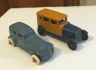 Antique 1930 ' s Tootsie Toy Oldsmobile Slush Metal Cars U.  S.  A. ,  Beauties 6
