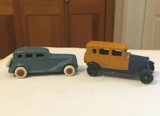 Antique 1930 ' s Tootsie Toy Oldsmobile Slush Metal Cars U.  S.  A. ,  Beauties 7