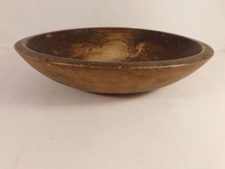 Vintage Munising Wooden Oval Dough Bowl,  9 By 8 Inches