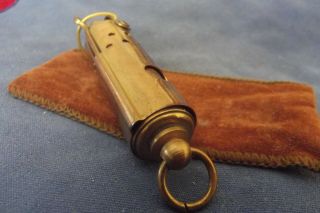 WW I Vintage Cdn/British Brass Trench Cigarette Lighter With Case Well 4