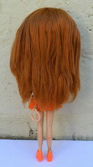 VINTAGE KENNER BLYTHE DOLL 1972 REDHEAD WITH A SIDEPART W DRESS 5