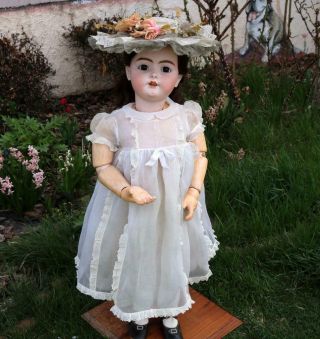 Massive 34 Inch Antique German Bisque Handwerck 79 Doll Large Child Size c.  1900 5