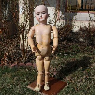 Massive 34 Inch Antique German Bisque Handwerck 79 Doll Large Child Size c.  1900 6