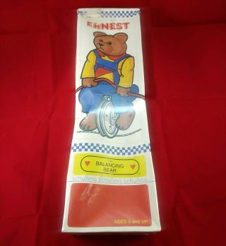 Ernest The Balancing Bear Vintage Toy Schylling Stilled In The Box