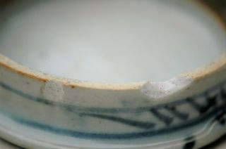 Antique 19c Chinese Blue & White Porcelain Ginger Jar,  Cover 7