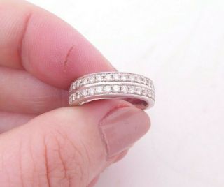 18ct Gold Diamond Half Eternity Ring,  Heavy Chiree Odiz Designer 18k 750