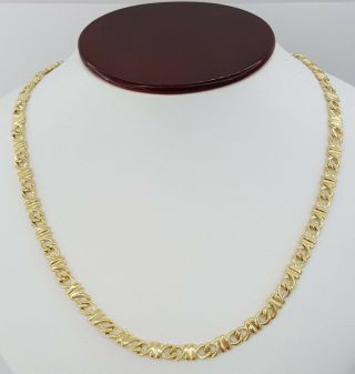Vintage TIFFANY & CO 18K Yellow Gold 750 Link Necklace 24 